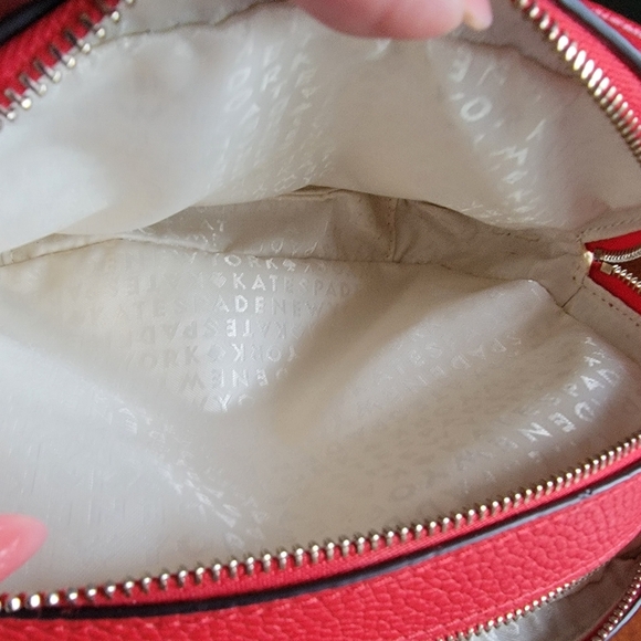 Kate Spade Mulberry Street Pyper Crossbody Bag Red Pebbled Leather WKRU3925 - Picture 14 of 16